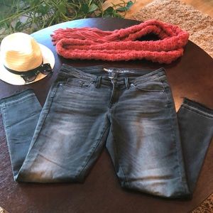 Mossimo Faded Black Skinny Jeans Size 12